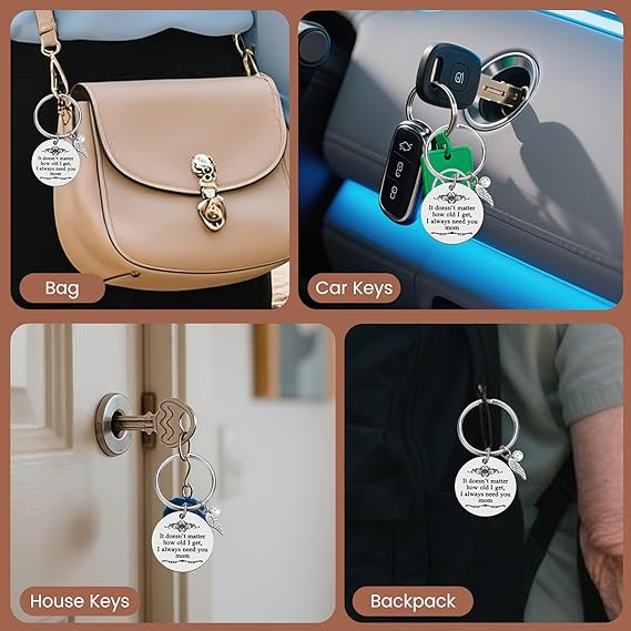 Heartfelt Mom Keychain - A Little Reminder of Love 💖 ❤️ 💕Mother's Day gifts