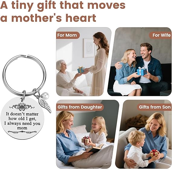 Heartfelt Mom Keychain - A Little Reminder of Love 💖 ❤️ 💕Mother's Day gifts