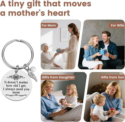Heartfelt Mom Keychain - A Little Reminder of Love 💖 ❤️ 💕Mother's Day gifts