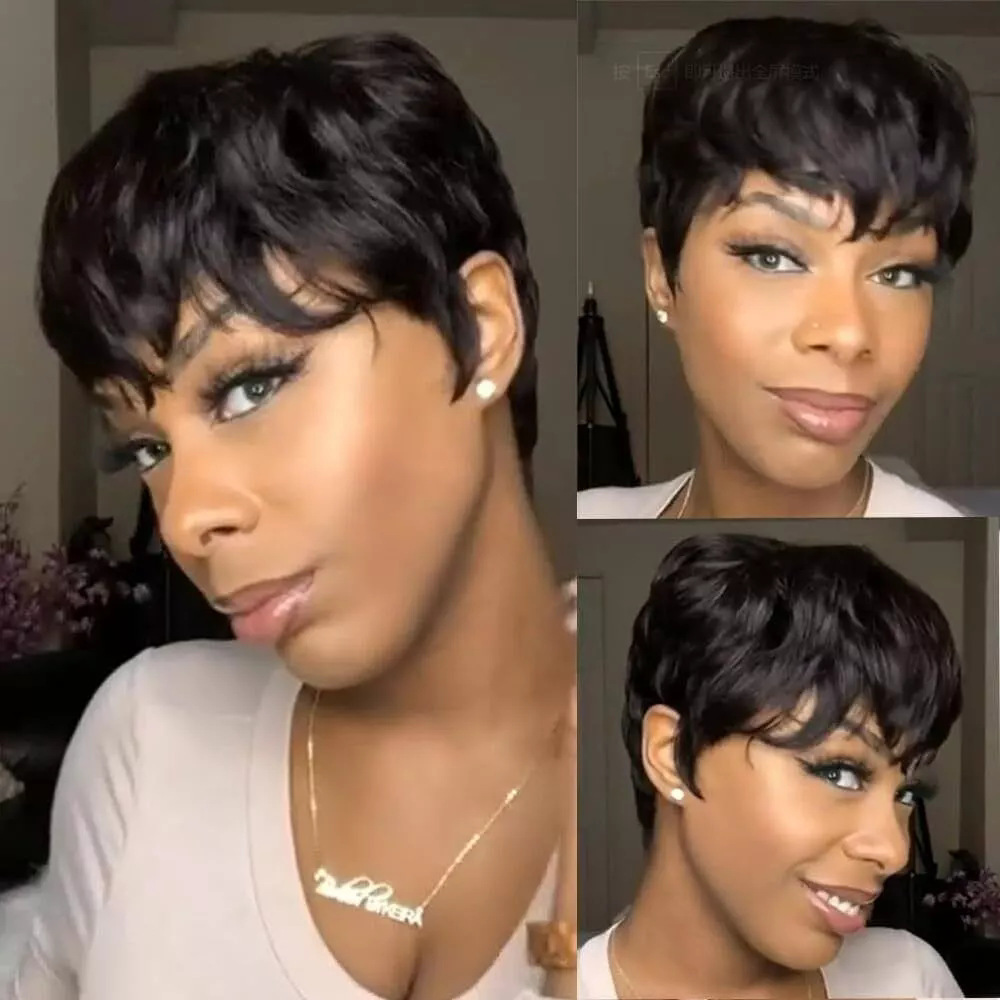 Curly Pixie Cut Wig | Natural Look Ready-to-Wear Short Wig