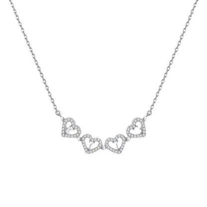🍀💖Lucky Four-leaf Clover& Heart Magnetic Necklace – Two Styles in One✨