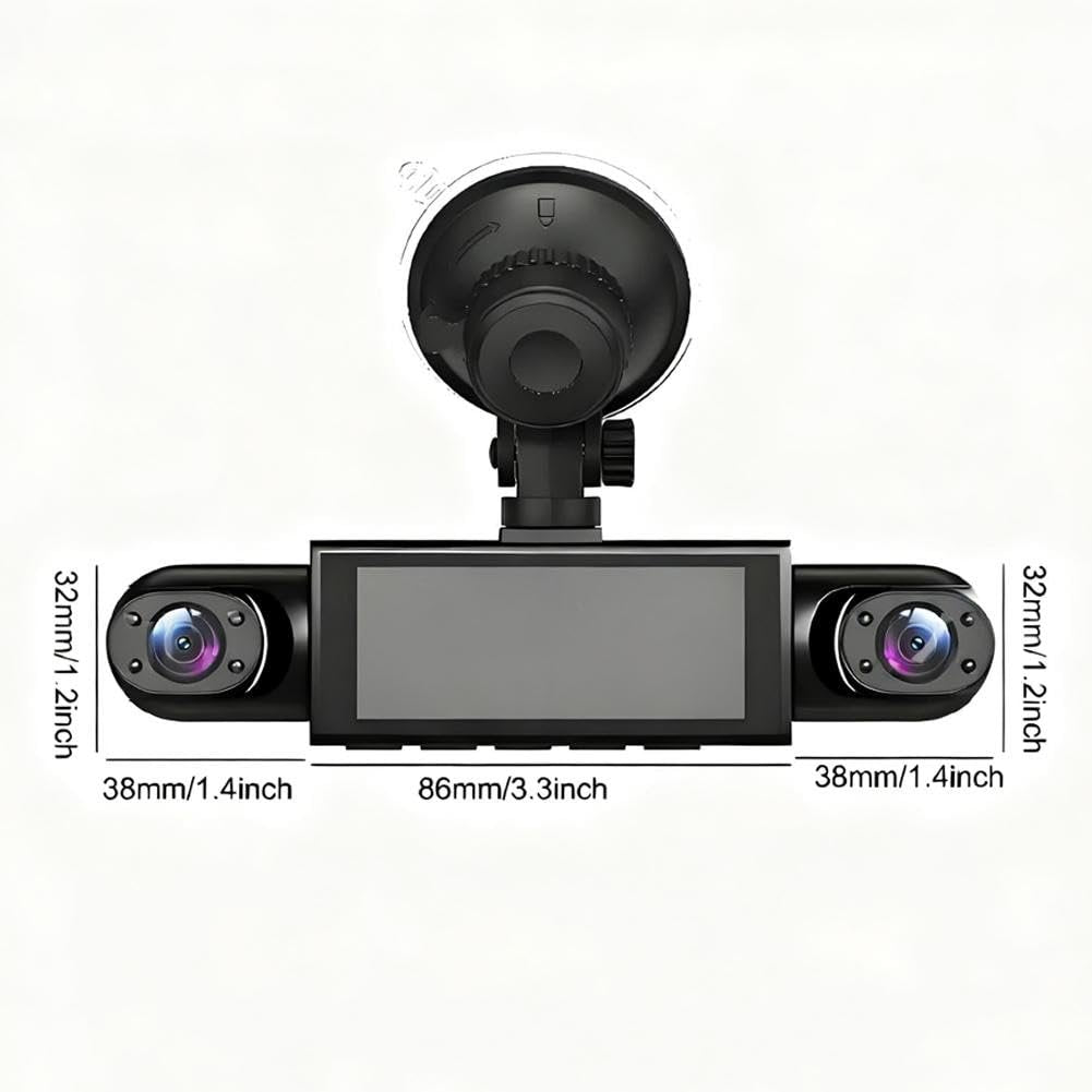 4-Channel 1080P Dash Cam – Full Car Protection with Night Vision & 24/7 Recording 🚗